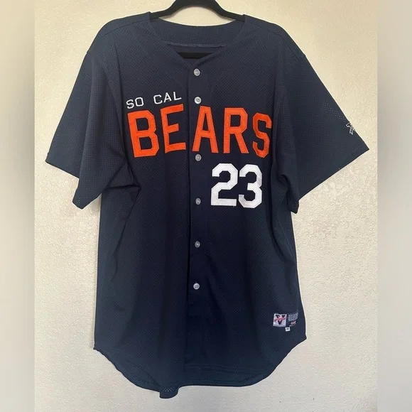 So Cal Bears Men's Blue Baseball Jersey #23 Size 48 T- Shirt Athletic Sport - Picture 1 of 6